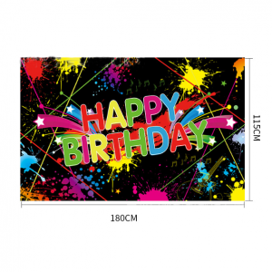 Happy Birthday Backdrop Banner - Image 3