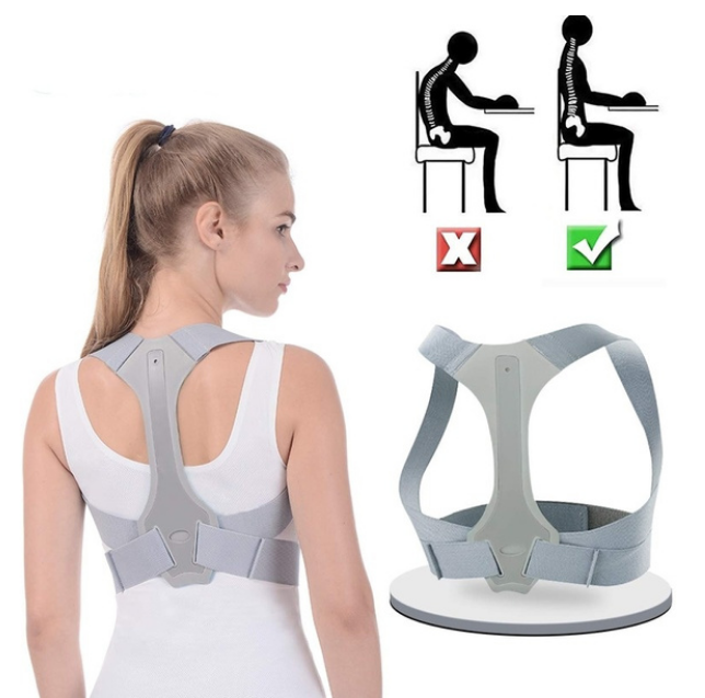 6540 Back and Shoulder Posture Corrector for Adult and Child Corset, Back  Support Band, Corrective Orthosis, Posture Correction Health-wh Back Brace  Shoulder Support Back Support Belt, Back Belt, बैक सपोर्ट बेल्ट 