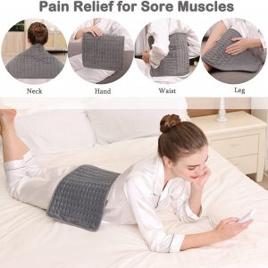 Heating Pad for Back Pain Relief, Electric Heating Pads for Cramps/Neck/Shoulder - Image 6