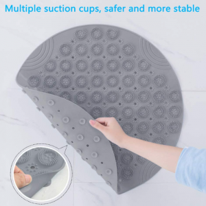 Shower Mat Round Shower Mat PVC Bathroom Mat 55cm - Image 6