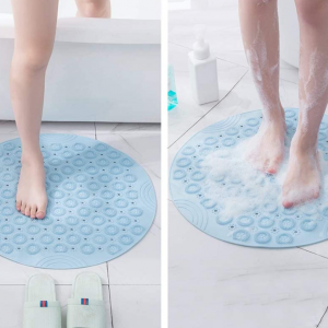 Shower Mat Round Shower Mat PVC Bathroom Mat 55cm - Image 8