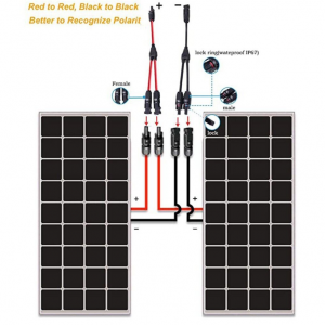 Solar Connectors Y Branch Parallel Adapter - 1 Pair - Image 4