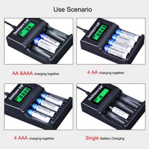 Rechargeable AA Battery 4PCS with Charger - Image 4