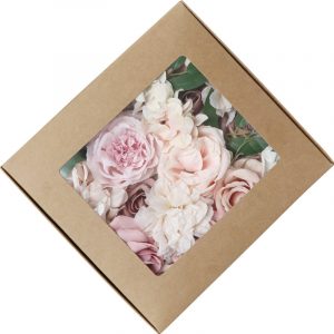 Roses Artificial Flowers Pink Bouquets Box Set 23pcs - Image 5