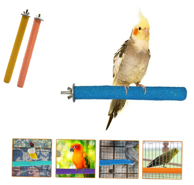 2 PCS Bird Perch Stand, Parrot Paw Grinding Stick – iFirst