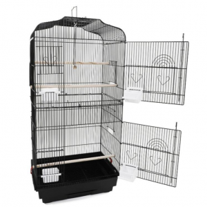 Large Bird Parrot Cage 37″ Black - Image 3