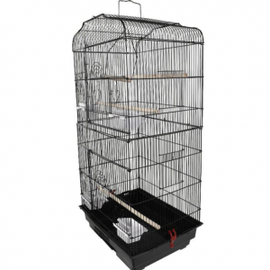 Large Bird Parrot Cage 37″ Black - Image 6